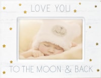 Malden Love You to the Moon and Back Picture Frame - White/Gold/Blue