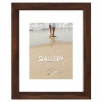 Malden Walnut Floating Glass Picture Frame Perspective: Main