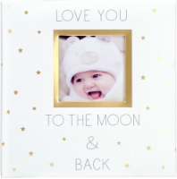 Malden Love You to the Moon and Back Photo Album - White/Gold Perspective: Main