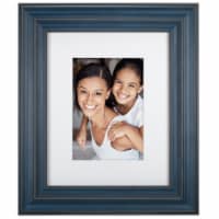 Malden 8 x 10 Inch Indigo Triple Ridge Picture Frame Perspective: Main