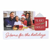 Christmas Home For The Holidays Photo Fram Wood Hot Chocolate Picture 8050746