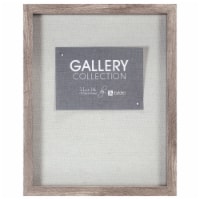 Malden International Designs Gallery Collectio 11 x 14 Inch Gray Shadowbox Picture Frame Perspective: Main