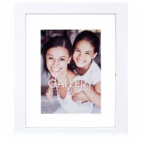 Malden International Designs Gallery Collection 8 x 10 Inch Float White Picture Frame Perspective: Main
