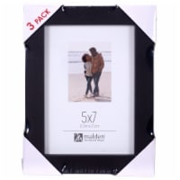 Malden Black Picture Frame - 3 Count Perspective: Main