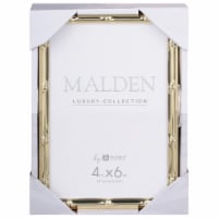 Malden Luxury Collection 4 x 6 Inch Picture Frame -  Bamboo Gold Perspective: Main