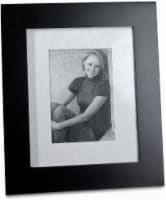 Malden Manhattan Matted 5 x 7 Picture Frame - Black Wood Perspective: Main