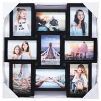 Malden Puzzle 9 Opening Collage Hanging Picture Frame, Black