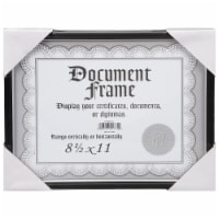 Malden Document Frame - Black/Silver