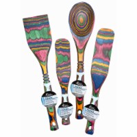 Island Bamboo Rainbow Pakkawood Kitchen Utensil 4pc Gift Set