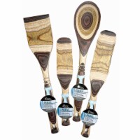 Island Bamboo Natural Pakkawood Kitchen Utensil 4pc Gift Set