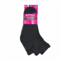 Dr. Motion Super Comfort Diabetic Quarter Socks - Black Perspective: Main