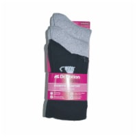 Dr. Motion® Everyday Diabetic Comfort Crew Socks - Black Cat Perspective: Main