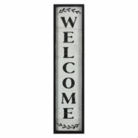 Youngs 17428 Wood Vertical Welcome Wall Sign