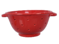 Ceramic Red Colander