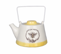 Ceramic Bee Tea Pot with Metal Handle