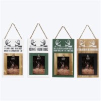 Youngs 20121 5 x 7 in. Wood Board with 3D Hunting Photo Clip - 4 Assorted