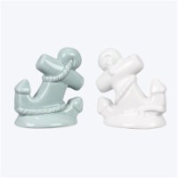 Youngs 21948 3.15 in. Lake Cabin Ceramic Salt & Pepper Shakers, 2 Piece Per Set