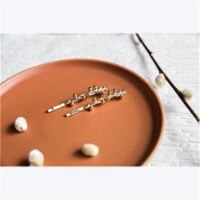 Youngs 42111 Leafy Jeweled Hair Pins Set - 2 Piece