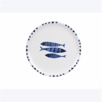 Youngs 61579 Ceramic Nautical Fish Plate