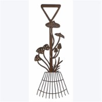Youngs 73684 Metal Cottagecore Garden Rake Design Wall Decor
