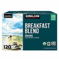 Kirkland Signature Organic Breakfast Blend Light-Roast Coffee K-Cup Pods 120 Count