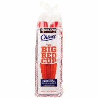 Kirkland Signature Chinet 18 Ounce Plastic Cup, Red, 240 Count