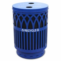 Witt Industries COVR40P-FTR-BL Covington Recycling Outdoor - 40 Gallon - Blue Steel