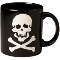 Waechtersbach 01 S 6MG 4236 Skull & Crossbones Mugs, Black - Set of 6