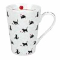 Konitz 44 1 032 2118 Red Ribbon Mugs - Set of 4