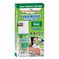 Hempvana Cold As Ice Clear Pain Relief Roll-On Gel 2.5 oz. - Total Qty: 1