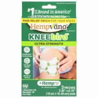 Hempvana® Knee Bid™ Ultra Strength Knee Pain Relief Patches with 4% Lidocaine + Hemp Seed Oil Perspective: Main