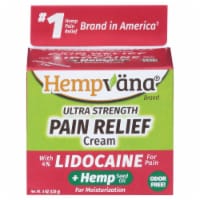 Hempvana Ultra Strength Lidocaine + Hemp Seed Oil Pain Relief Cream
