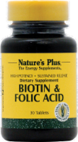 Nature's Plus Biotin & Folic Acid Tablets