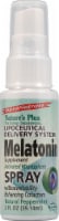 Nature's Plus Melatonin Lipoceutical Spray Natural Peppermint Perspective: Main