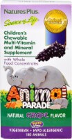 Nature's Plus Animal Parade Children's Grape Chewable Multi Vitamin & Mineral Supplement 180 Count