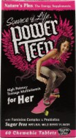 Nature's Plus  Source of Life® Power Teen® for Her Chewable Multi-Vitamin   Wild Berry Perspective: Main