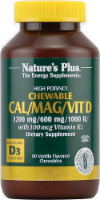 Nature's Plus Chewable Cal Mag Vit D Vanilla
