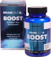 Natures Plus BrainCeutix Boost Vegetarian Capsules Perspective: Main