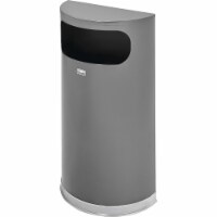 Rubbermaid Commercial 9-gallon Half Round Indoor Decorative Waste Container - 9 gal Capacity - Half-round - Fire-Safe, Recyclable - 32.5