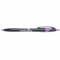 Hub Pen 329PUR-BLK Javalina Midnight Black Pen - Purple Trim & Black Ink - Pack of 250