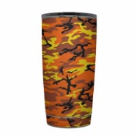 DecalGirl Y20-OCAMO Yeti Rambler 20 oz Tumbler Skin - Orange Camo