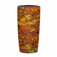 DecalGirl Y20-DIGIOCAMO Yeti Rambler 20 oz Tumbler Skin - Digital Orange Camo