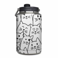 DecalGirl YOG-MOODYCATS Yeti Rambler 1 gal Jug Skin - Moody Cats