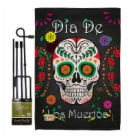 Breeze Decor BD-HO-GS-112009-IP-BO-D-US15-BD 13 x 18.5 in. Dia de los Muertos Fall Halloween