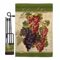 Breeze Decor BD-FT-GS-117041-IP-BO-D-US17-AM 13 x 18.5 in. Red & Purple Grapes Food Fruits Im