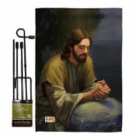Breeze Decor BD-FR-GS-103048-IP-BO-D-US13-AL 13 x 18.5 in. The Intercession Inspirational Fai