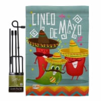 Breeze Decor BD-SW-GS-115125-IP-BO-D-US18-BD 13 x 18.5 in. Chili Pepper Cinco de Mayo Country