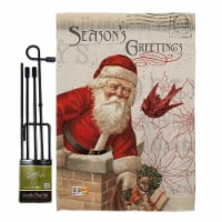 Breeze Decor BD-XM-GS-114194-IP-BO-D-US18-WA 13 x 18.5 in. Antique Santa Holiday Winter Chris