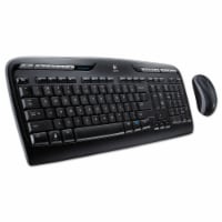 Logitech® Wireless Desktop Set Keyboard and Mouse - Black Perspective: Main