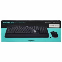 Logitech Advanced Wireless Keyboard and Mouse Set - Black Perspective: Main